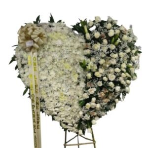 Corazon funebre blanco cali