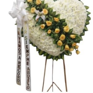 Corona corazon de rosas cali