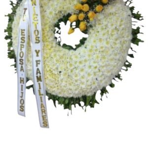 Corona Funebre Monumental de Rosas y Lirios Cali